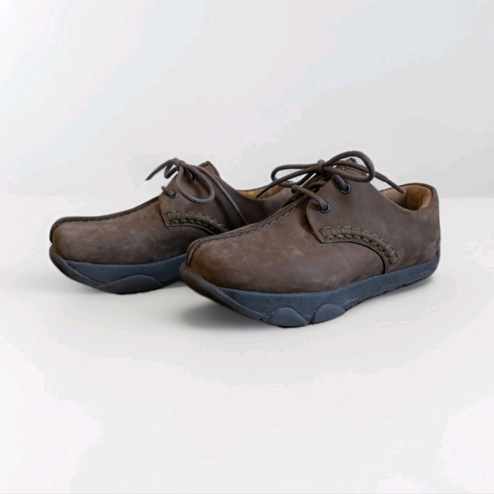 Kalso Earth Balance Womens Mogano Leather Shoe 5.5 Sustainable Lagenlook Granola